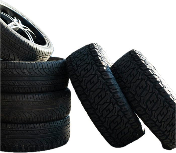 A stack of tires